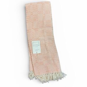 Mostrom & Chaise Handweavers Handcrafted Peach 36x50 Blanket NWT